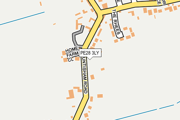 PE28 3LY map - OS OpenMap – Local (Ordnance Survey)