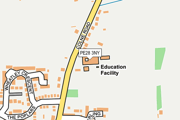 PE28 3NY map - OS OpenMap – Local (Ordnance Survey) PE28 3NY map - OS OpenMap – Local (Ordnance Survey)