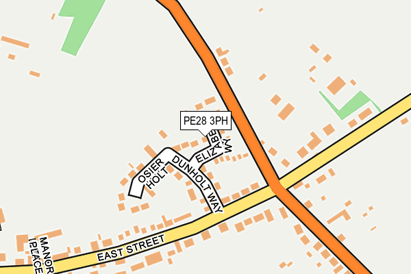 PE28 3PH map - OS OpenMap – Local (Ordnance Survey) PE28 3PH map - OS OpenMap – Local (Ordnance Survey)