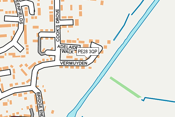 PE28 3QP map - OS OpenMap – Local (Ordnance Survey) PE28 3QP map - OS OpenMap – Local (Ordnance Survey)