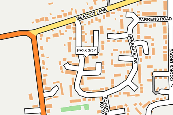 PE28 3QZ map - OS OpenMap – Local (Ordnance Survey) PE28 3QZ map - OS OpenMap – Local (Ordnance Survey)