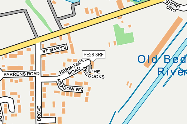 PE28 3RF map - OS OpenMap – Local (Ordnance Survey) PE28 3RF map - OS OpenMap – Local (Ordnance Survey)