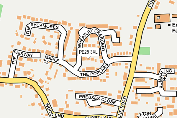 PE28 3XL map - OS OpenMap – Local (Ordnance Survey) PE28 3XL map - OS OpenMap – Local (Ordnance Survey)