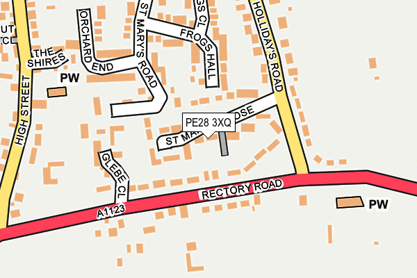 PE28 3XQ map - OS OpenMap – Local (Ordnance Survey) PE28 3XQ map - OS OpenMap – Local (Ordnance Survey)