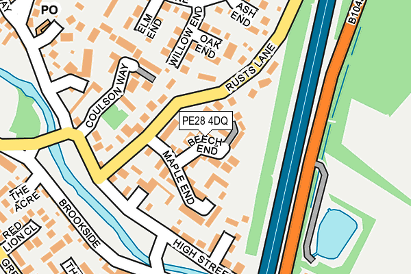 PE28 4DQ map - OS OpenMap – Local (Ordnance Survey) PE28 4DQ map - OS OpenMap – Local (Ordnance Survey)