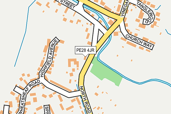 PE28 4JR map - OS OpenMap – Local (Ordnance Survey) PE28 4JR map - OS OpenMap – Local (Ordnance Survey)