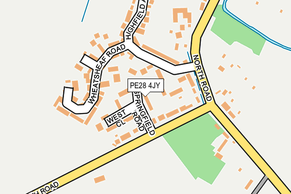 PE28 4JY map - OS OpenMap – Local (Ordnance Survey) PE28 4JY map - OS OpenMap – Local (Ordnance Survey)
