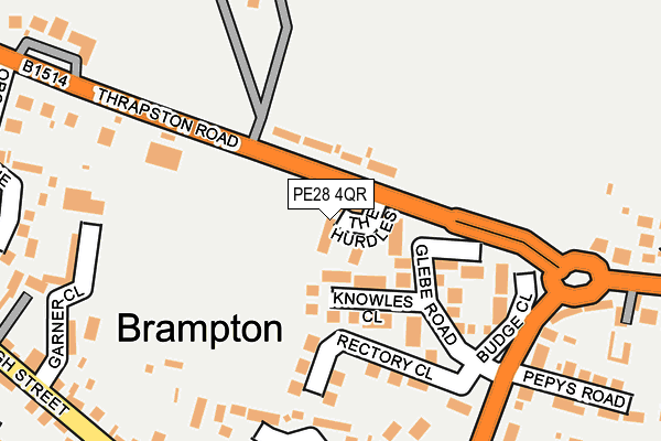 PE28 4QR map - OS OpenMap – Local (Ordnance Survey) PE28 4QR map - OS OpenMap – Local (Ordnance Survey)