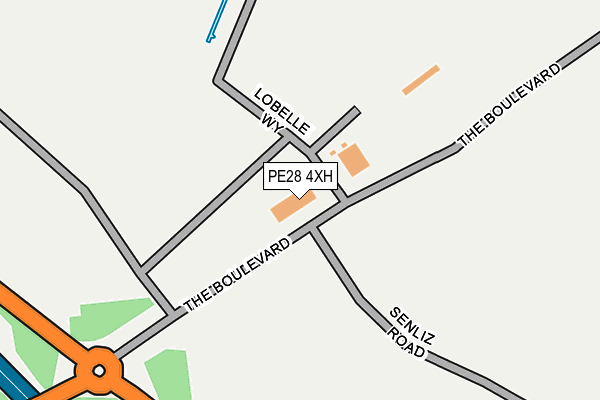 PE28 4XH map - OS OpenMap – Local (Ordnance Survey)