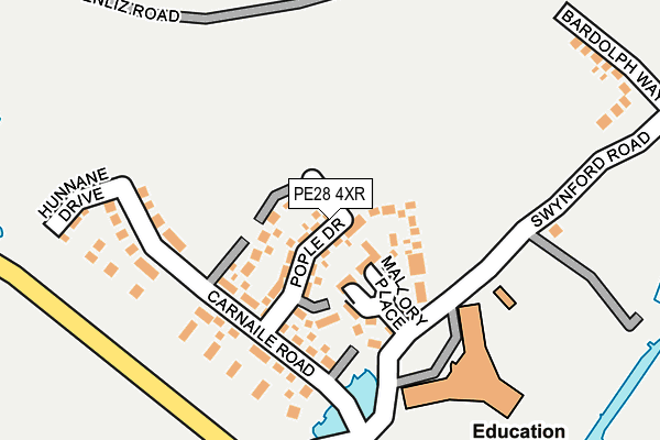 PE28 4XR map - OS OpenMap – Local (Ordnance Survey) PE28 4XR map - OS OpenMap – Local (Ordnance Survey)