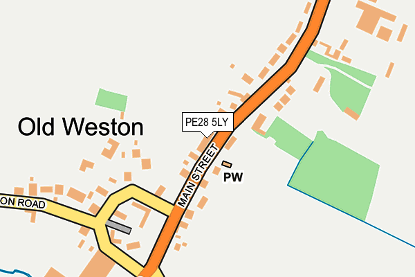 PE28 5LY map - OS OpenMap – Local (Ordnance Survey) PE28 5LY map - OS OpenMap – Local (Ordnance Survey)