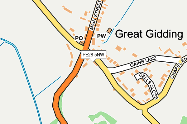 PE28 5NW map - OS OpenMap – Local (Ordnance Survey) PE28 5NW map - OS OpenMap – Local (Ordnance Survey)
