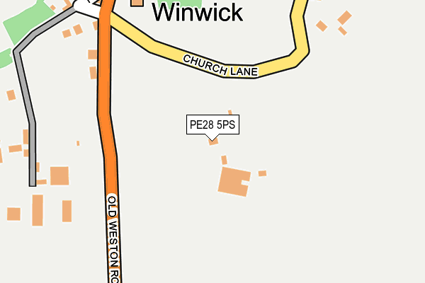 PE28 5PS map - OS OpenMap – Local (Ordnance Survey) PE28 5PS map - OS OpenMap – Local (Ordnance Survey)