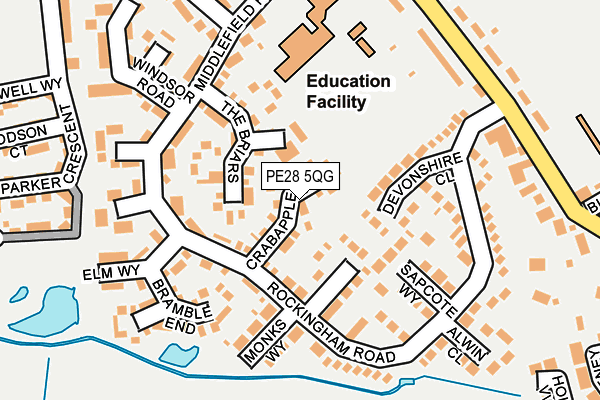 PE28 5QG map - OS OpenMap – Local (Ordnance Survey) PE28 5QG map - OS OpenMap – Local (Ordnance Survey)