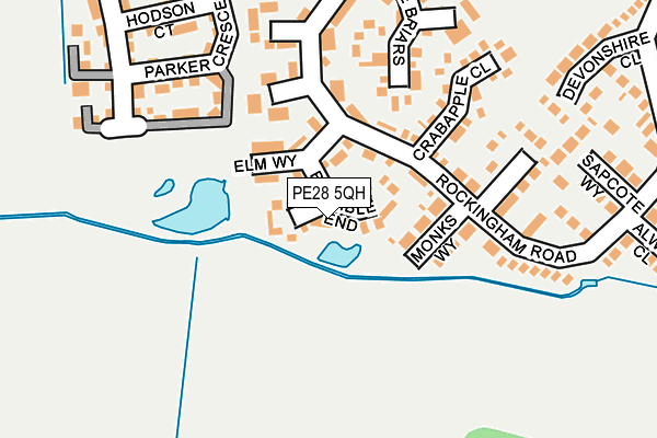 PE28 5QH map - OS OpenMap – Local (Ordnance Survey)