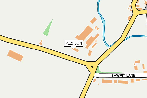 PE28 5QN map - OS OpenMap – Local (Ordnance Survey) PE28 5QN map - OS OpenMap – Local (Ordnance Survey)