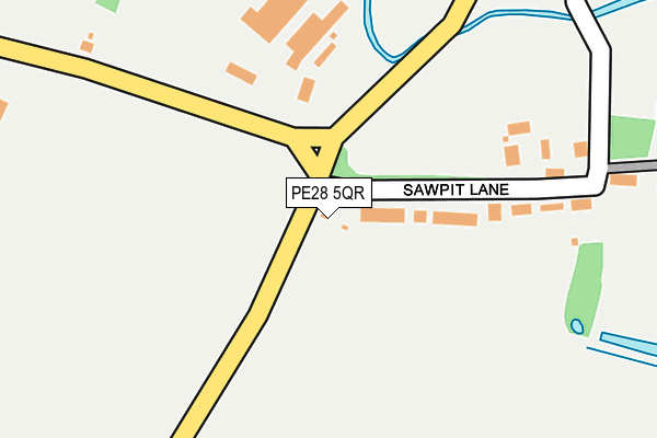 PE28 5QR map - OS OpenMap – Local (Ordnance Survey) PE28 5QR map - OS OpenMap – Local (Ordnance Survey)