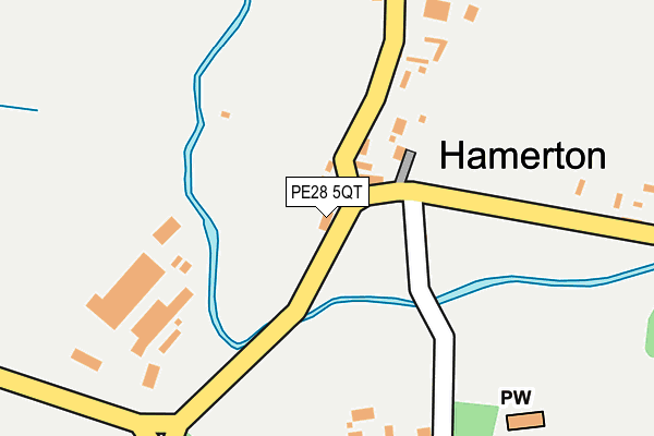 PE28 5QT map - OS OpenMap – Local (Ordnance Survey) PE28 5QT map - OS OpenMap – Local (Ordnance Survey)