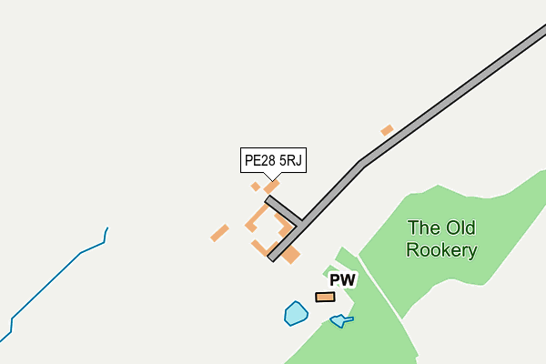 PE28 5RJ map - OS OpenMap – Local (Ordnance Survey) PE28 5RJ map - OS OpenMap – Local (Ordnance Survey)
