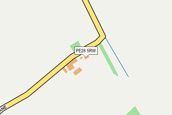 PE28 5RW map - OS OpenMap – Local (Ordnance Survey) PE28 5RW map - OS OpenMap – Local (Ordnance Survey)