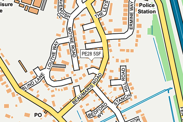 PE28 5SF map - OS OpenMap – Local (Ordnance Survey) PE28 5SF map - OS OpenMap – Local (Ordnance Survey)