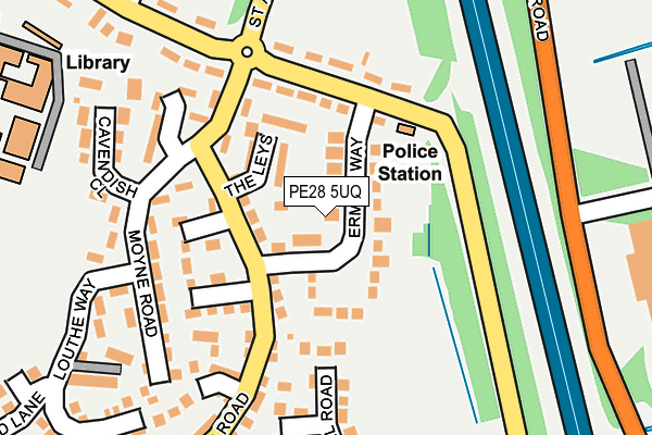 PE28 5UQ map - OS OpenMap – Local (Ordnance Survey) PE28 5UQ map - OS OpenMap – Local (Ordnance Survey)