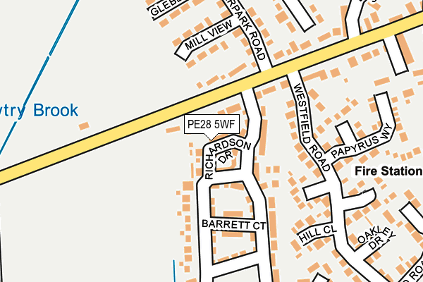PE28 5WF map - OS OpenMap – Local (Ordnance Survey) PE28 5WF map - OS OpenMap – Local (Ordnance Survey)