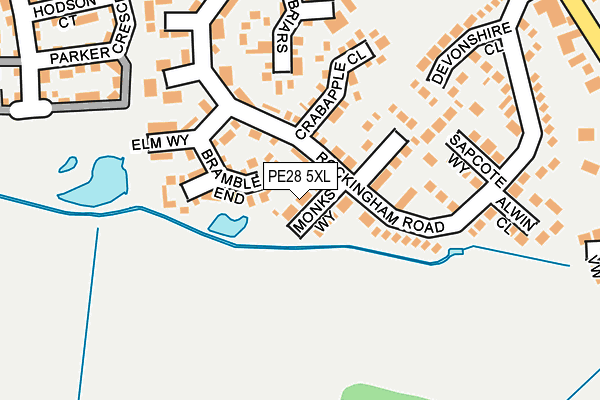 PE28 5XL map - OS OpenMap – Local (Ordnance Survey) PE28 5XL map - OS OpenMap – Local (Ordnance Survey)