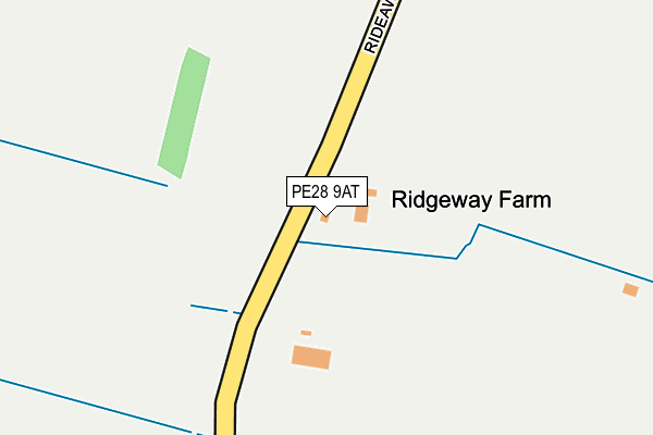 PE28 9AT map - OS OpenMap – Local (Ordnance Survey) PE28 9AT map - OS OpenMap – Local (Ordnance Survey)