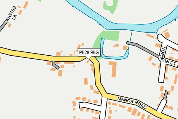 PE28 9BG map - OS OpenMap – Local (Ordnance Survey) PE28 9BG map - OS OpenMap – Local (Ordnance Survey)
