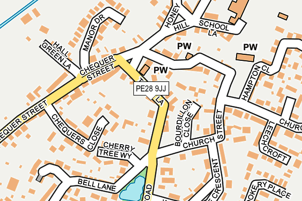 PE28 9JJ map - OS OpenMap – Local (Ordnance Survey) PE28 9JJ map - OS OpenMap – Local (Ordnance Survey)