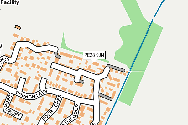 PE28 9JN map - OS OpenMap – Local (Ordnance Survey) PE28 9JN map - OS OpenMap – Local (Ordnance Survey)