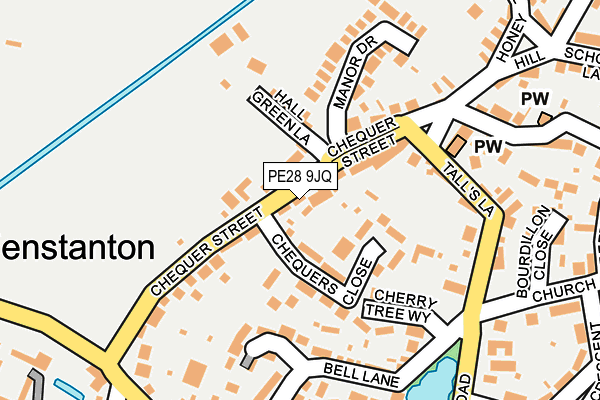 PE28 9JQ map - OS OpenMap – Local (Ordnance Survey) PE28 9JQ map - OS OpenMap – Local (Ordnance Survey)