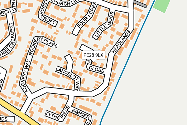 PE28 9LX map - OS OpenMap – Local (Ordnance Survey) PE28 9LX map - OS OpenMap – Local (Ordnance Survey)