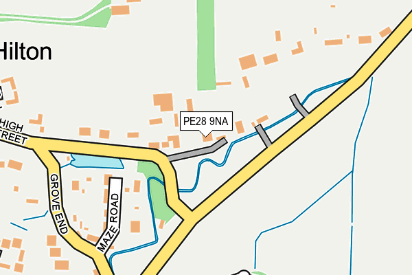 PE28 9NA map - OS OpenMap – Local (Ordnance Survey) PE28 9NA map - OS OpenMap – Local (Ordnance Survey)