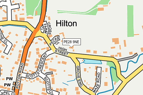 PE28 9NE map - OS OpenMap – Local (Ordnance Survey) PE28 9NE map - OS OpenMap – Local (Ordnance Survey)