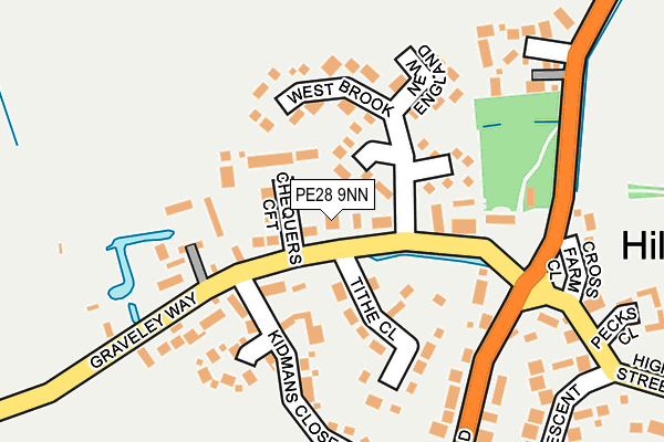 PE28 9NN map - OS OpenMap – Local (Ordnance Survey) PE28 9NN map - OS OpenMap – Local (Ordnance Survey)