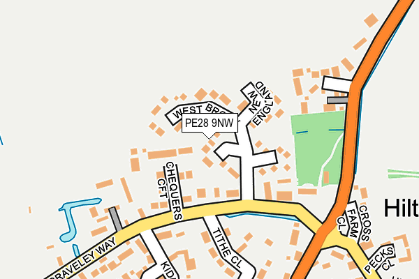 PE28 9NW map - OS OpenMap – Local (Ordnance Survey) PE28 9NW map - OS OpenMap – Local (Ordnance Survey)