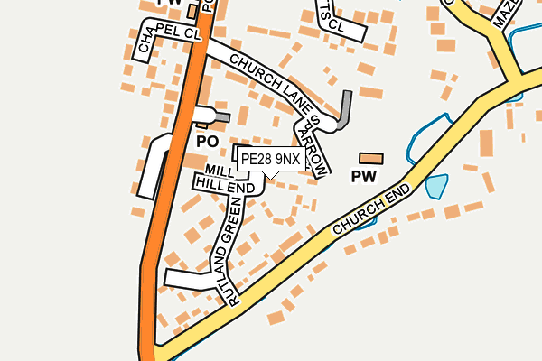 PE28 9NX map - OS OpenMap – Local (Ordnance Survey) PE28 9NX map - OS OpenMap – Local (Ordnance Survey)