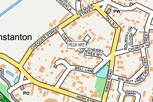 PE28 9PZ map - OS OpenMap – Local (Ordnance Survey) PE28 9PZ map - OS OpenMap – Local (Ordnance Survey)