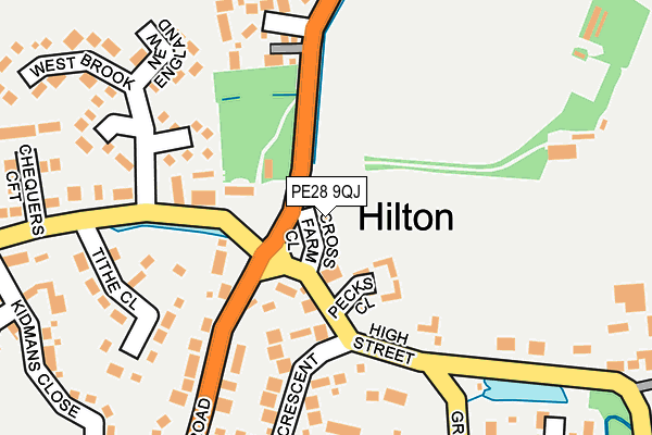 PE28 9QJ map - OS OpenMap – Local (Ordnance Survey) PE28 9QJ map - OS OpenMap – Local (Ordnance Survey)