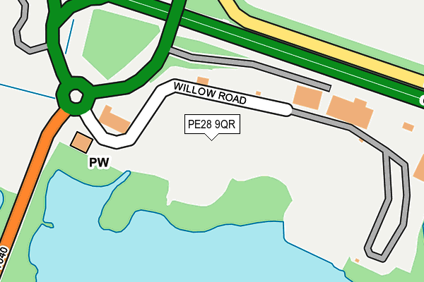 PE28 9QR map - OS OpenMap – Local (Ordnance Survey) PE28 9QR map - OS OpenMap – Local (Ordnance Survey)