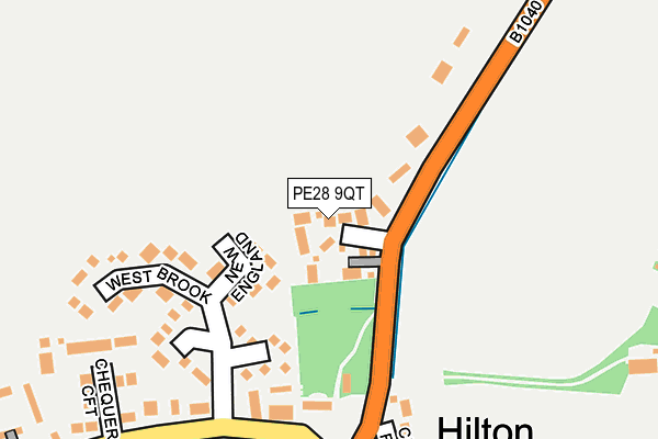 PE28 9QT map - OS OpenMap – Local (Ordnance Survey) PE28 9QT map - OS OpenMap – Local (Ordnance Survey)