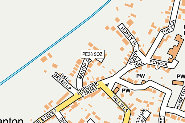 PE28 9QZ map - OS OpenMap – Local (Ordnance Survey) PE28 9QZ map - OS OpenMap – Local (Ordnance Survey)