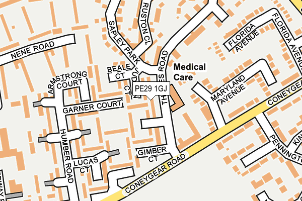 PE29 1GJ map - OS OpenMap – Local (Ordnance Survey) PE29 1GJ map - OS OpenMap – Local (Ordnance Survey)