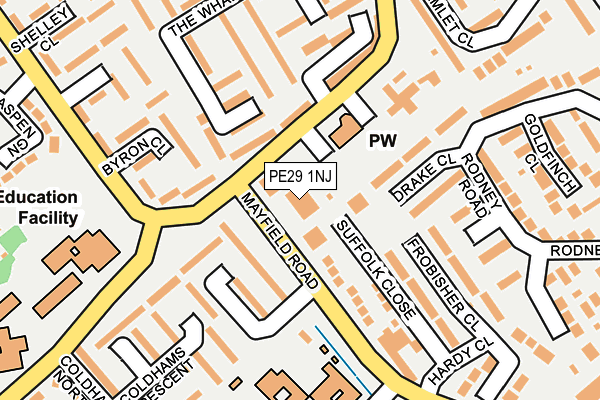 PE29 1NJ map - OS OpenMap – Local (Ordnance Survey) PE29 1NJ map - OS OpenMap – Local (Ordnance Survey)
