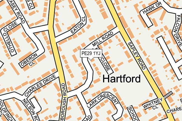 PE29 1YJ map - OS OpenMap – Local (Ordnance Survey) PE29 1YJ map - OS OpenMap – Local (Ordnance Survey)