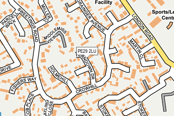 PE29 2LU map - OS OpenMap – Local (Ordnance Survey) PE29 2LU map - OS OpenMap – Local (Ordnance Survey)