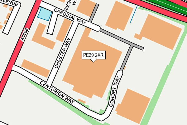 PE29 2XR map - OS OpenMap – Local (Ordnance Survey) PE29 2XR map - OS OpenMap – Local (Ordnance Survey)