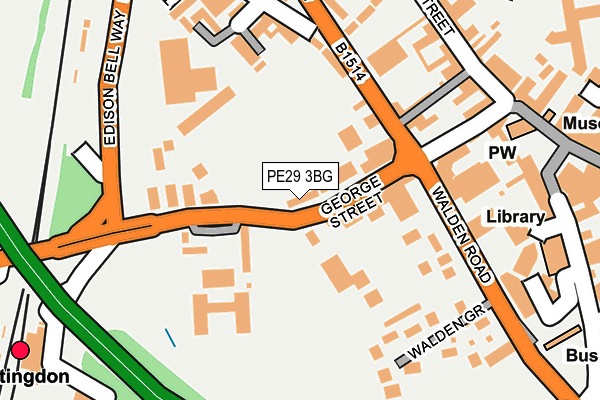 PE29 3BG map - OS OpenMap – Local (Ordnance Survey) PE29 3BG map - OS OpenMap – Local (Ordnance Survey)